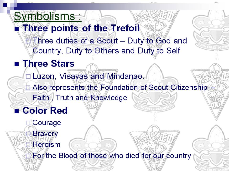 Meaning of the scout badge